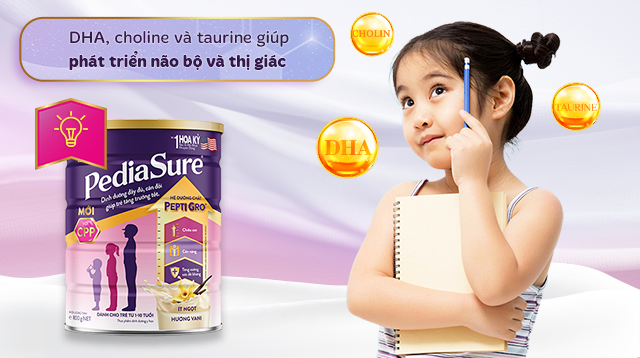 Bé thông minh, khả năng nhận thức tốt và mắt sáng khoẻ nhờ sữa bột chứa DHA, taurine và choline