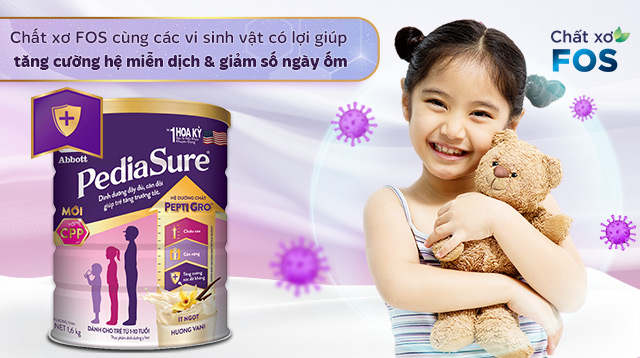 FOS - Sữa bột Abbott PediaSure BA hương vani 1.6 kg (1 - 10 tuổi) FOS - Sữa bột Abbott PediaSure BA hương vani 1.6 kg (1 - 10 tuổi)