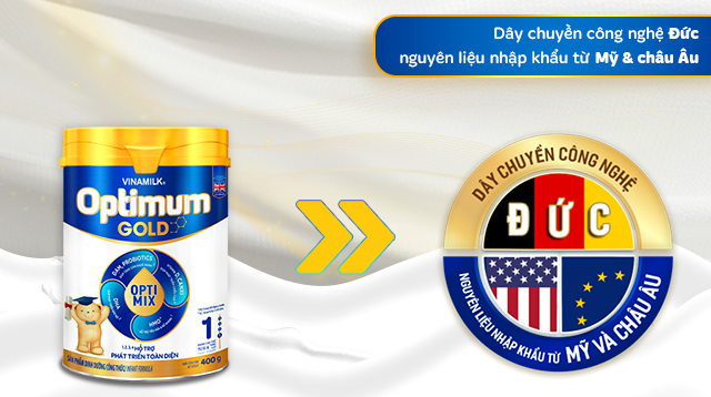 Công nghệ cao - Sữa bột Vinamilk Optimum Gold số 1 400g (0 - 6 tháng)