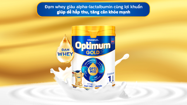 Sữa bột Vinamilk Optimum Gold số 1 400g (0 - 6 tháng) - Đạm whey