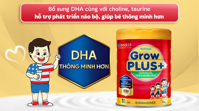 Bổ sung DHA cùng choline và taurine