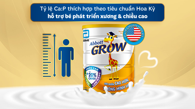 Sữa bột Abbott Grow số 4 - Tăng chiều cao