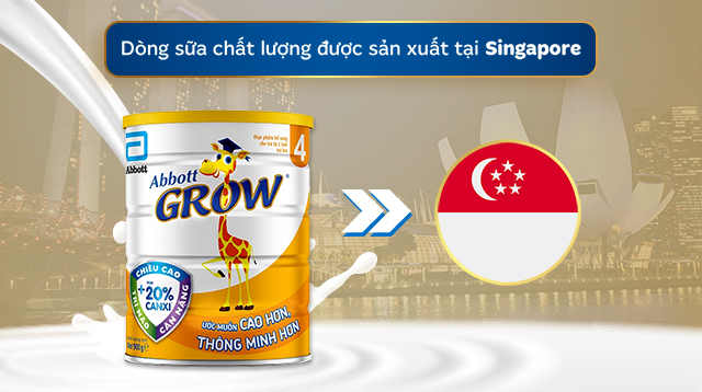 Sữa bột Abbott Grow số 4 - Sản xuất tại Singapore
