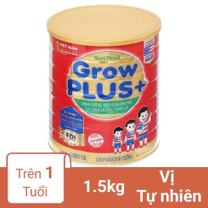 Sữa bột NutiFood Grow Plus+ lon 1.5kg