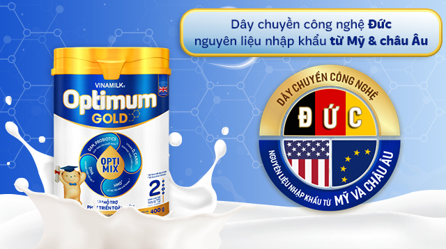 Sữa bột Vinamilk Optimum Gold số 2 400g - Công nghệ sản xuất Sữa bột Vinamilk Optimum Gold số 2 400g - Công nghệ sản xuất