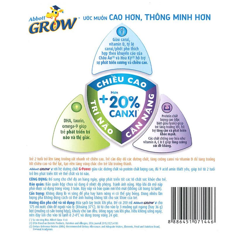 Sữa bột Abbott Grow số 4 hương vani 1.7 kg (từ 2 tuổi) 2