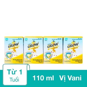 Lốc 4 hộp sữa dinh dưỡng pha sẵn Abbott Grow Advance vani 110ml