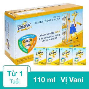 Thùng 48 hộp sữa dinh dưỡng pha sẵn Abbott Grow Advance vani 110ml