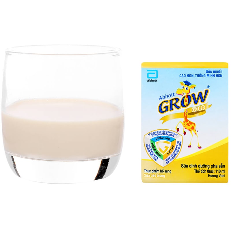 Combo 2 thùng 48 hộp sữa pha sẵn Abbott Grow Gold hương vani 110 ml (từ 1 tuổi) - Giao bao bì ngẫu nhiên 38