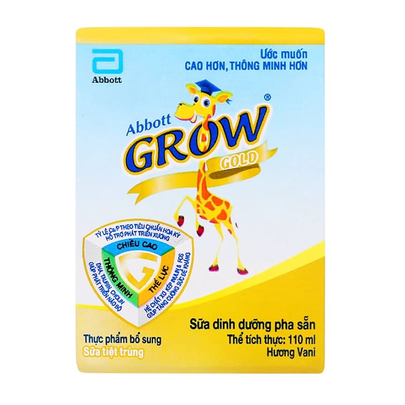 Combo 2 thùng 48 hộp sữa pha sẵn Abbott Grow Gold hương vani 110 ml (từ 1 tuổi) - Giao bao bì ngẫu nhiên 35