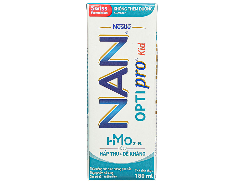 Lốc 4 hộp sữa dinh dưỡng pha sẵn Nestlé Nan Optipro Kid 180ml 5