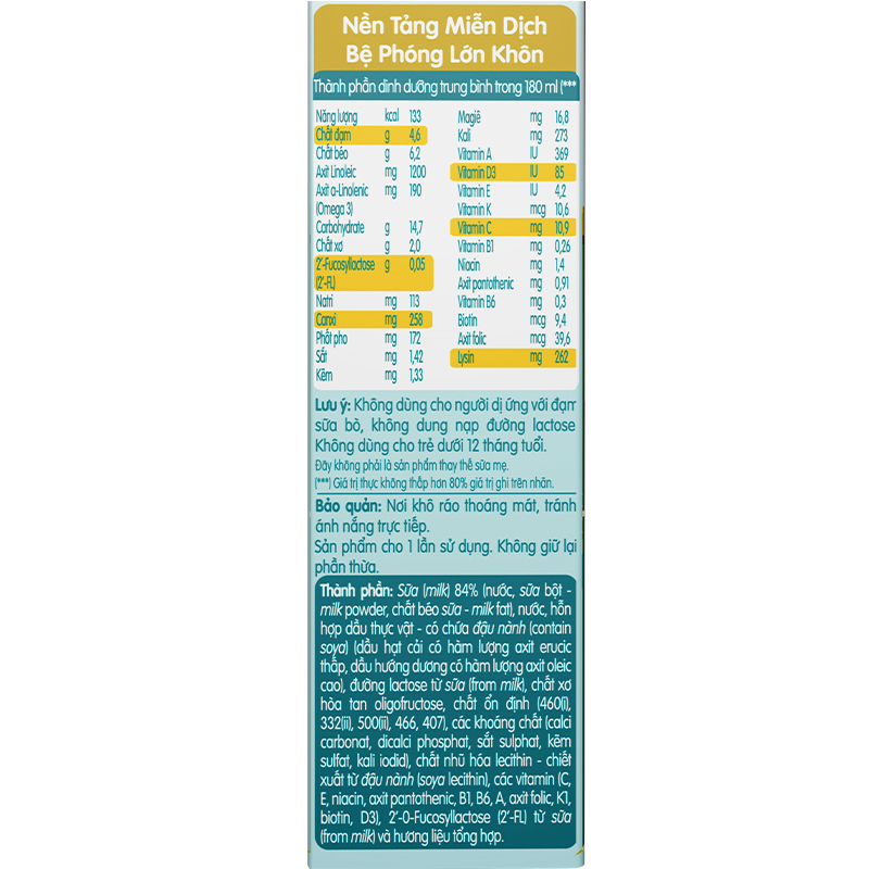 Lốc 4 hộp sữa pha sẵn Nestlé NAN Grow 180 ml (từ 1 tuổi) 17
