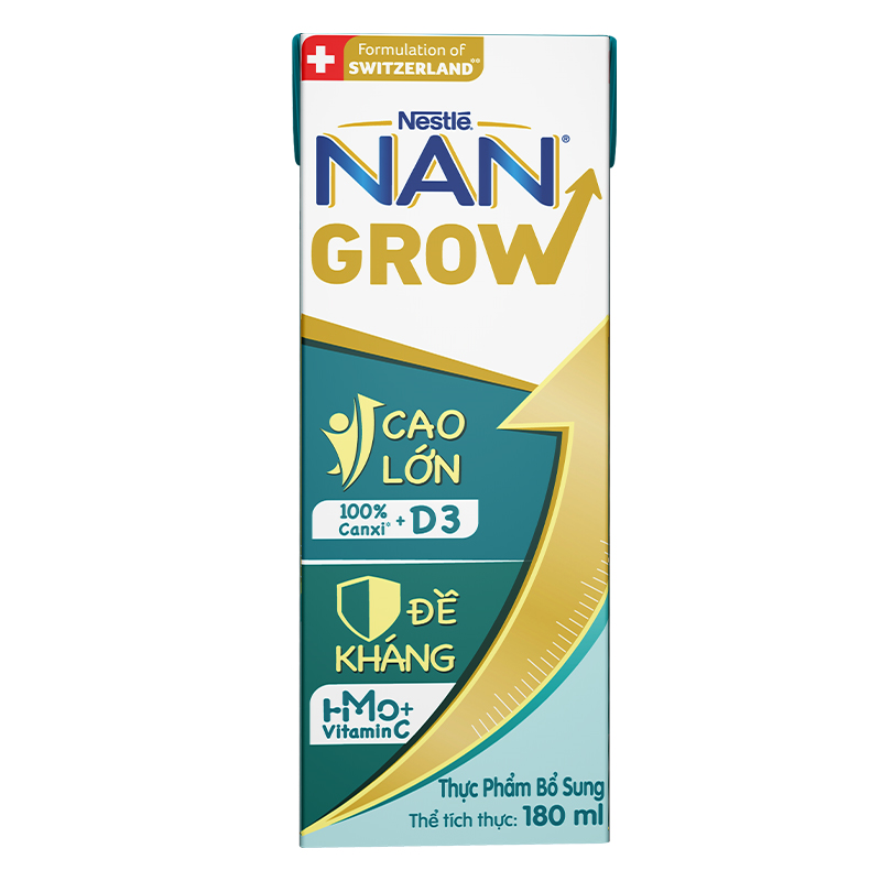 Lốc 4 hộp sữa pha sẵn Nestlé NAN Grow 180 ml (từ 1 tuổi) 14
