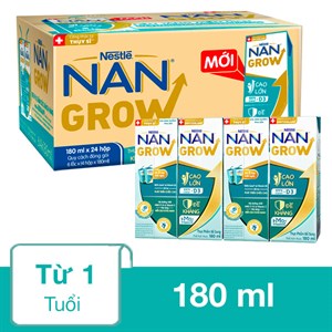 Thùng 24 hộp sữa pha sẵn Nestlé NAN Grow