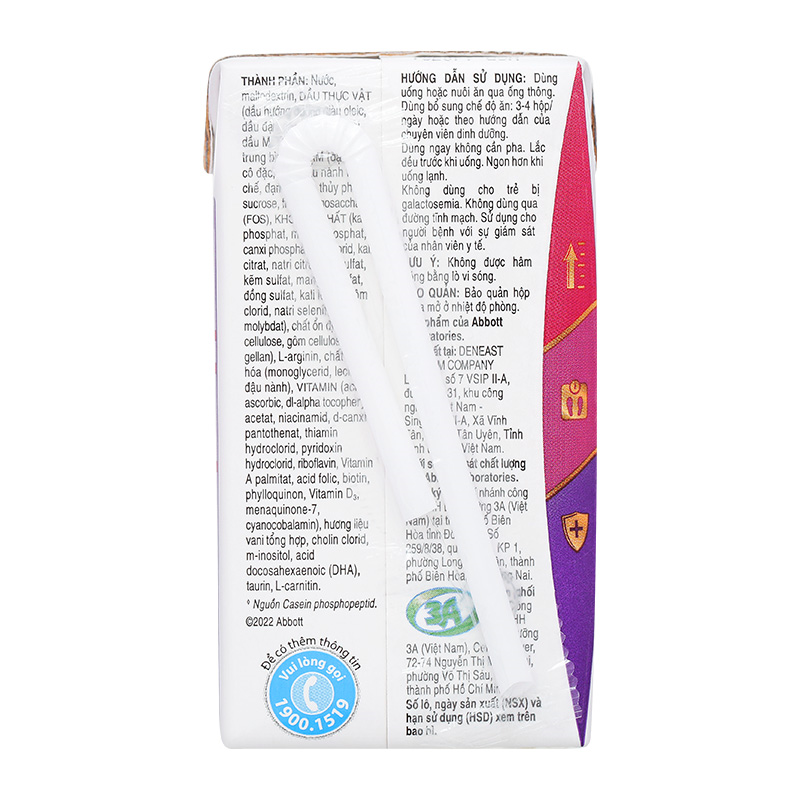 Lốc 4 hộp sữa pha sẵn Abbott PediaSure hương vani 110 ml (1 - 10 tuổi) 7