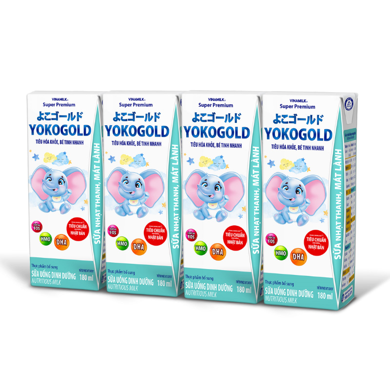 Combo 2 thùng 48 hộp sữa pha sẵn YokoGold 180 ml (từ 1 tuổi) 12