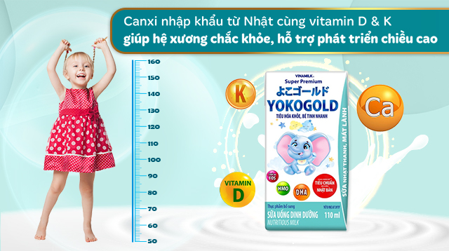 Canxi cao cấp Nhật Bản giúp bé phát triển chiều cao