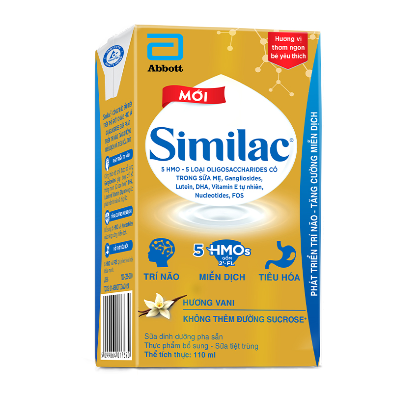 Combo 2 thùng 48 hộp sữa pha sẵn Similac hương vani 110 ml (từ 1 tuổi) 6