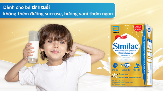 Độ tuổi - Thùng 48 hộp sữa pha sẵn Similac hương vani 110 ml (từ 1 tuổi) Độ tuổi - Thùng 48 hộp sữa pha sẵn Similac hương vani 110 ml (từ 1 tuổi)