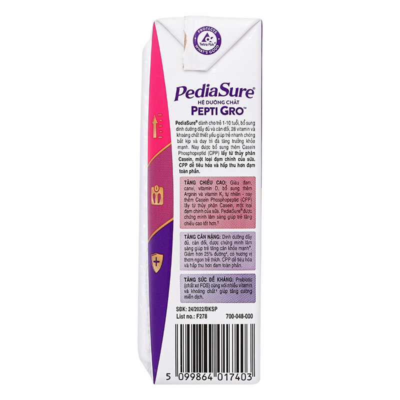 Thùng 48 hộp sữa pha sẵn Abbott PediaSure hương vani 180 ml (1 - 10 tuổi) - Giao bao bì ngẫu nhiên 12