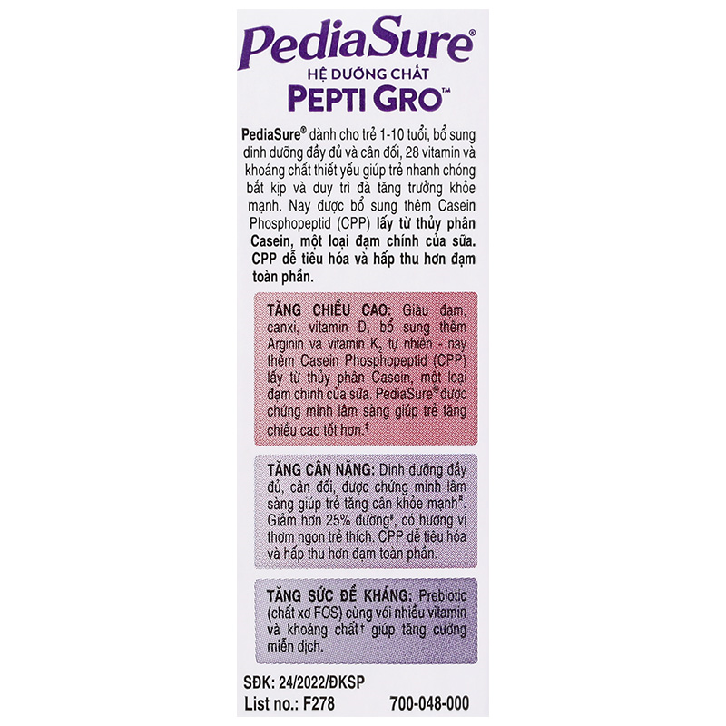 Thùng 48 hộp sữa pha sẵn Abbott PediaSure hương vani 180 ml (1 - 10 tuổi) - Giao bao bì ngẫu nhiên 15