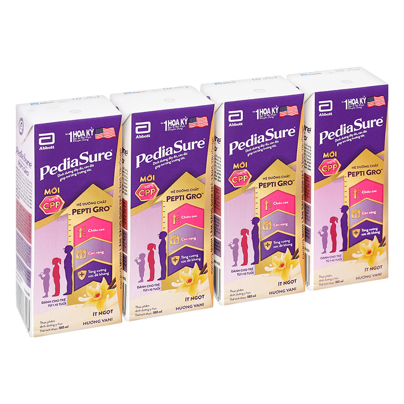 Thùng 48 hộp sữa pha sẵn Abbott PediaSure hương vani 180 ml (1 - 10 tuổi) - Giao bao bì ngẫu nhiên 5