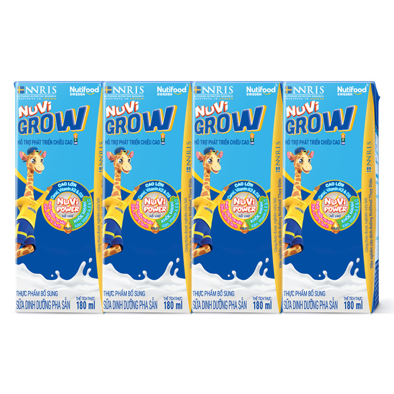 Thùng 48 hộp sữa pha sẵn Nutifood NuVi Grow 180 ml (từ 2 tuổi) 5