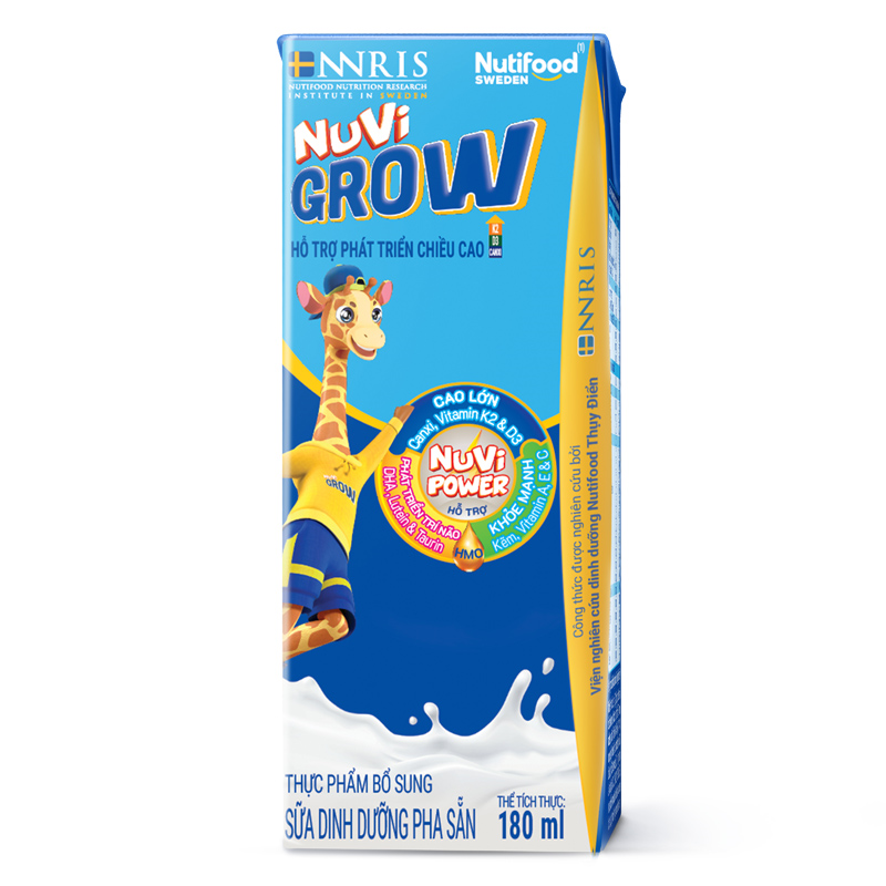 Thùng 48 hộp sữa pha sẵn Nutifood NuVi Grow 180 ml (từ 2 tuổi) 6