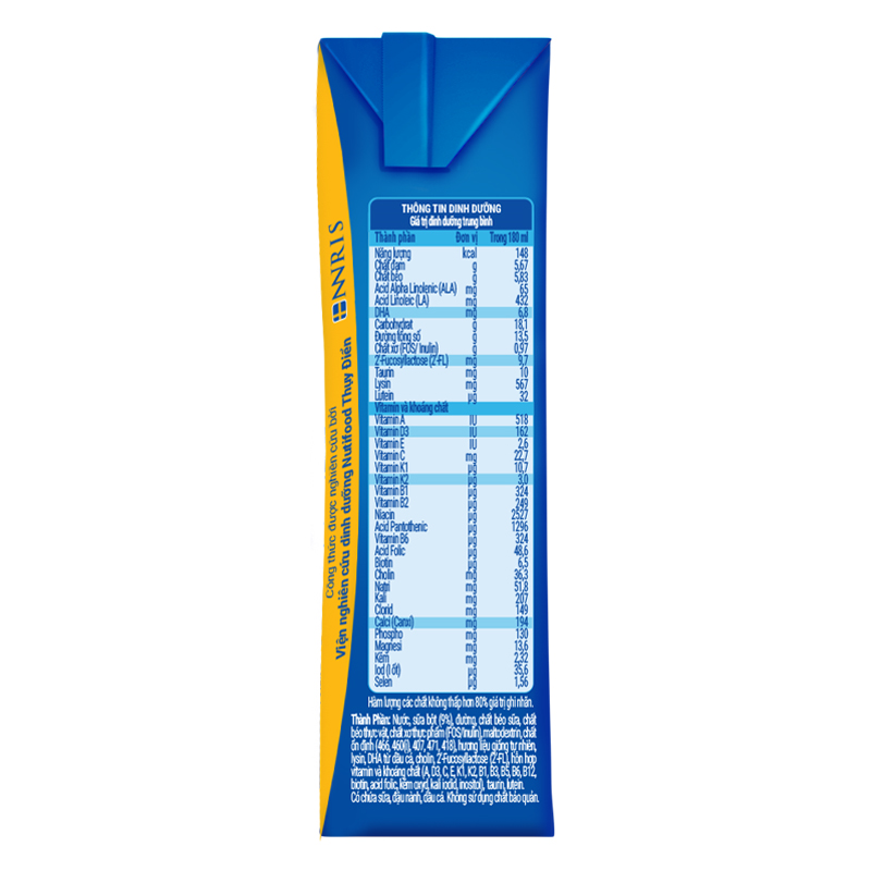 Thùng 48 hộp sữa pha sẵn Nutifood NuVi Grow 180 ml (từ 2 tuổi) 8