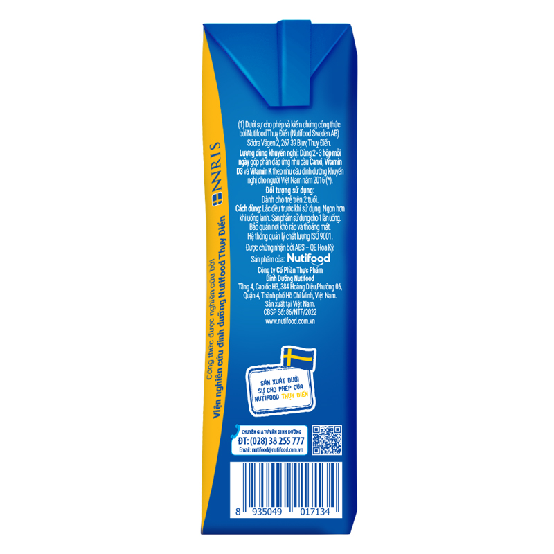 Thùng 48 hộp sữa pha sẵn Nutifood NuVi Grow 180 ml (từ 2 tuổi) 9