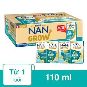 Thùng 36 hộp sữa pha sẵn Nestlé NAN Grow
