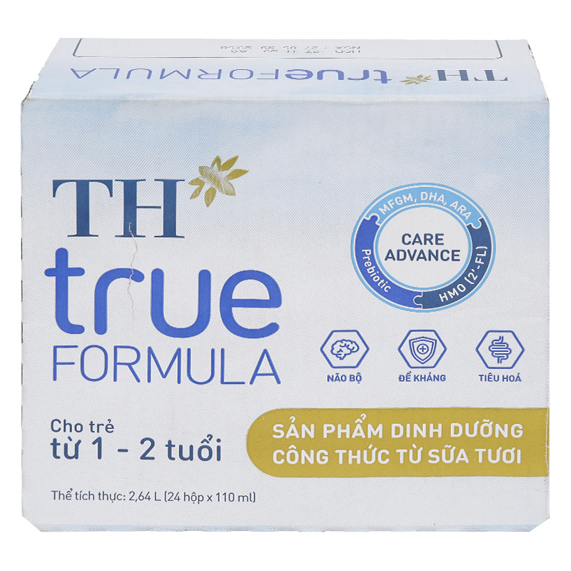 Thùng 24 hộp sữa pha sẵn TH true Formula 110 ml (1 - 2 tuổi)