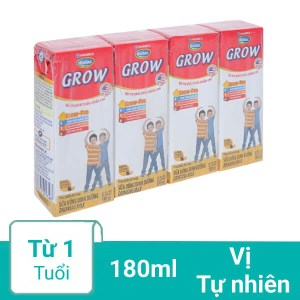 Lốc 4 hộp sữa uống dinh dưỡng Dielac Grow hộp 180ml
