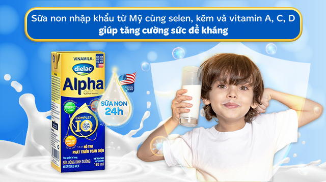 Sữa non 24h nhập khẩu từ Mỹ giúp bé tăng cường đề kháng