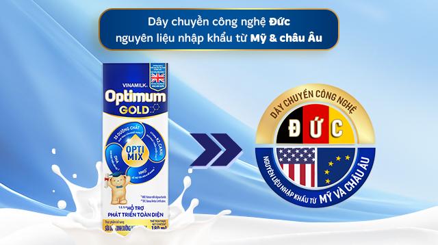 Sữa pha sẵn Optimum Gold 180 ml (từ 1 tuổi) - Công nghệ sản xuất