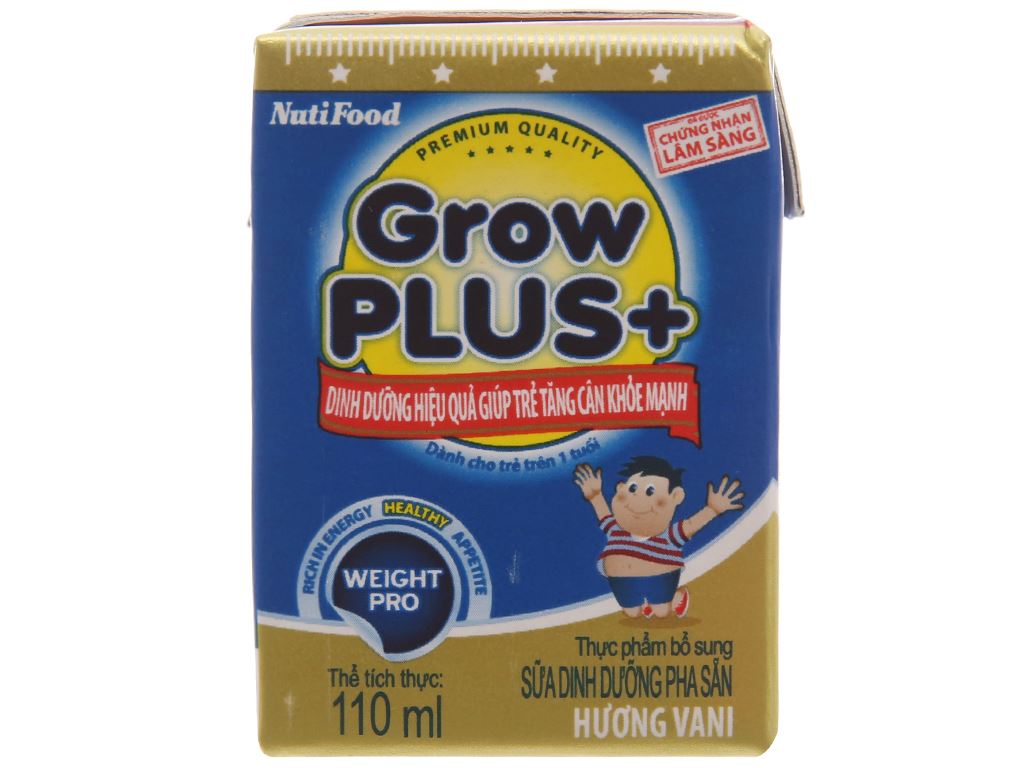 Lốc 4 hộp sữa pha sẵn Nutifood GrowPLUS+ 110 ml cho trẻ biếng ăn (từ 1 tuổi) 5