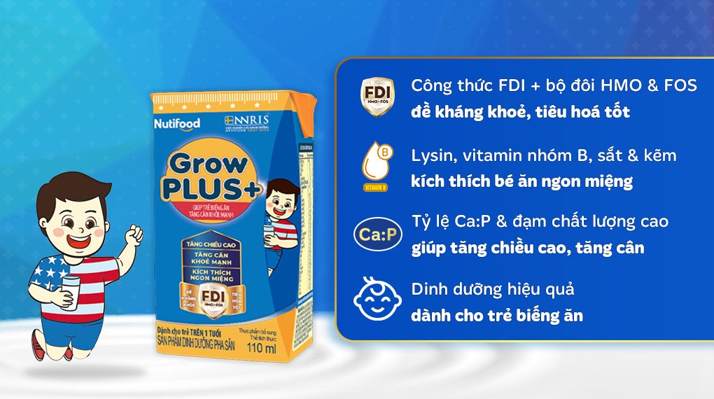 Thùng 48 hộp sữa pha sẵn Nutifood GrowPLUS+ cho trẻ biếng ăn-1