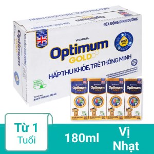 Thùng 48 hộp sữa uống dinh dưỡng Optimum Gold hộp 180ml