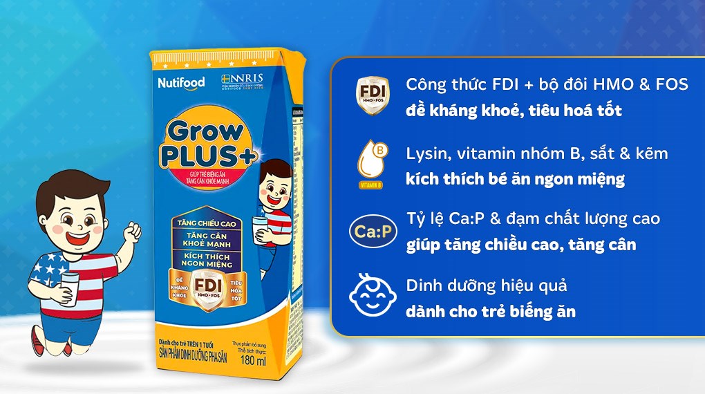 Thùng 48 hộp sữa pha sẵn Nutifood GrowPLUS+ cho trẻ biếng ăn-1