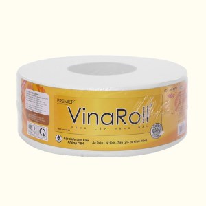 Giấy vệ sinh cuộn lớn PREMIER VinaRoll 2 lớp 700g (10cm x 12cm)