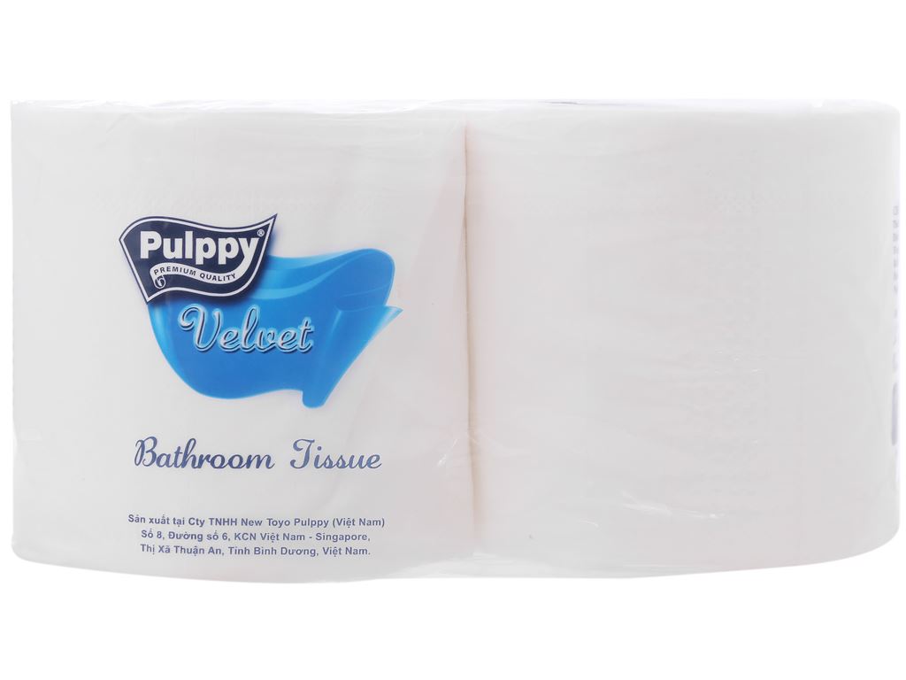 2 cuộn giấy vệ sinh Pulppy Velvet không mùi 2 lớp 3