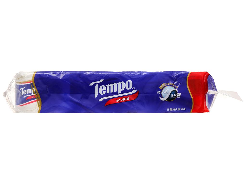 10 cuộn giấy vệ sinh Tempo không mùi 3 lớp 4