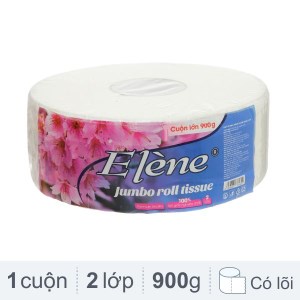Giấy vệ sinh Jumbo Elène 2 lớp 900g