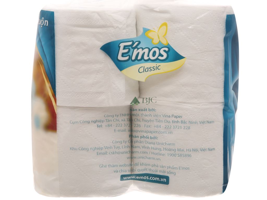 12 cuộn giấy vệ sinh E'mos Classic 2 lớp 3