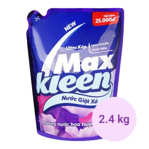 Nước giặt xả MaxKleen hương nước hoa huyền diệu túi 2.4kg