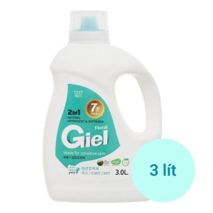 Nước giặt xả hữu cơ sinh học Giel 2 in 1 hương hoa thiên nhiên chai 3 lít