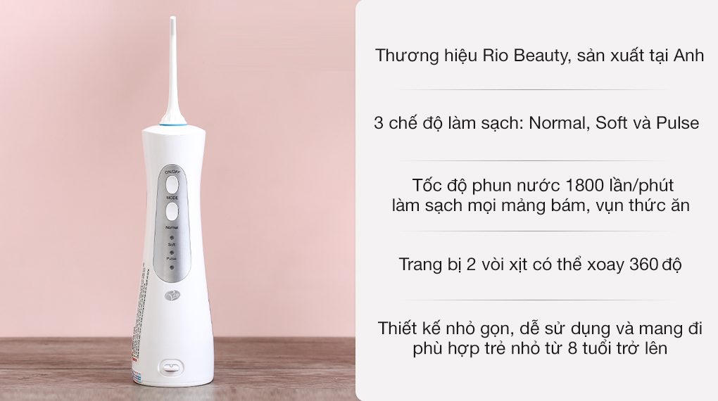 Máy tăm nước cầm tay Rio Beauty DCIR2