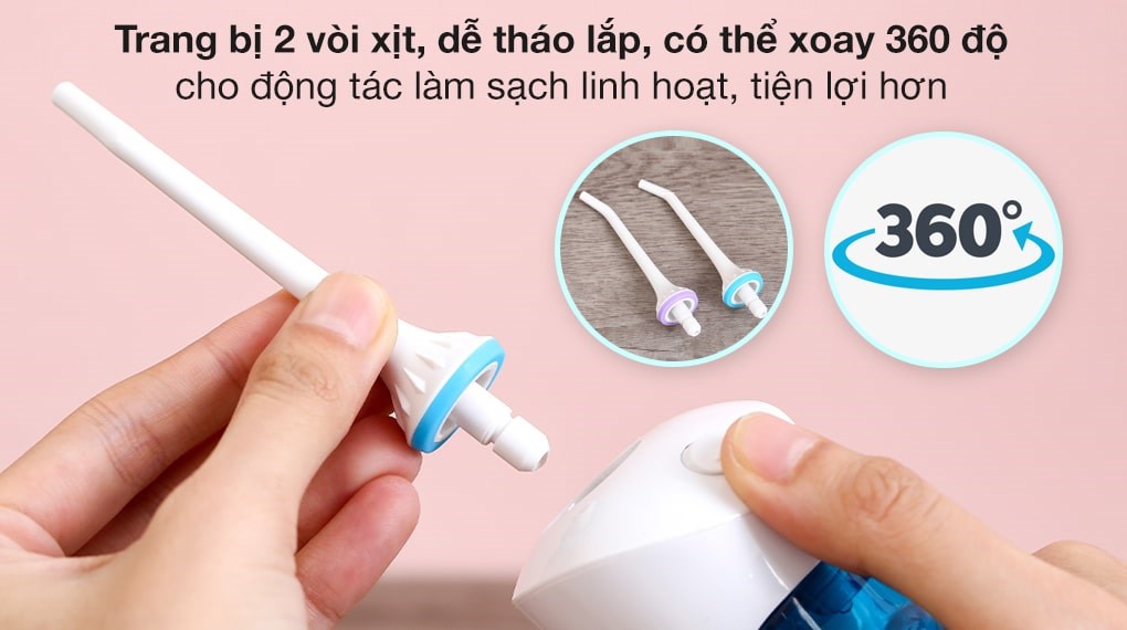 Máy tăm nước cầm tay Rio Beauty DCIR2