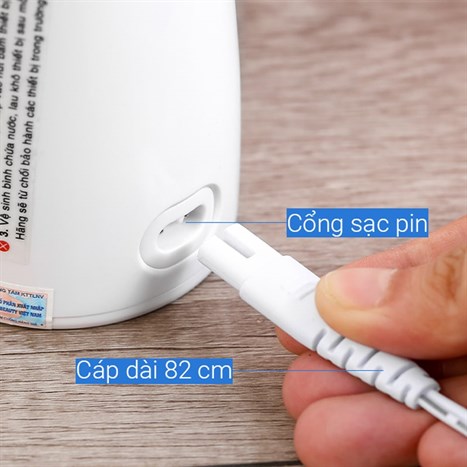 Máy tăm nước cầm tay Rio Beauty DCIR2 Màu Trắng