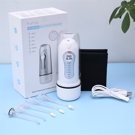Máy tăm nước Halio Professional Cordless Màu Trắng